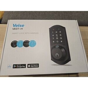 Veise VE07-H Smart Fingerprint Door Lock Keypad Deadbolt Handle Keyless NEW